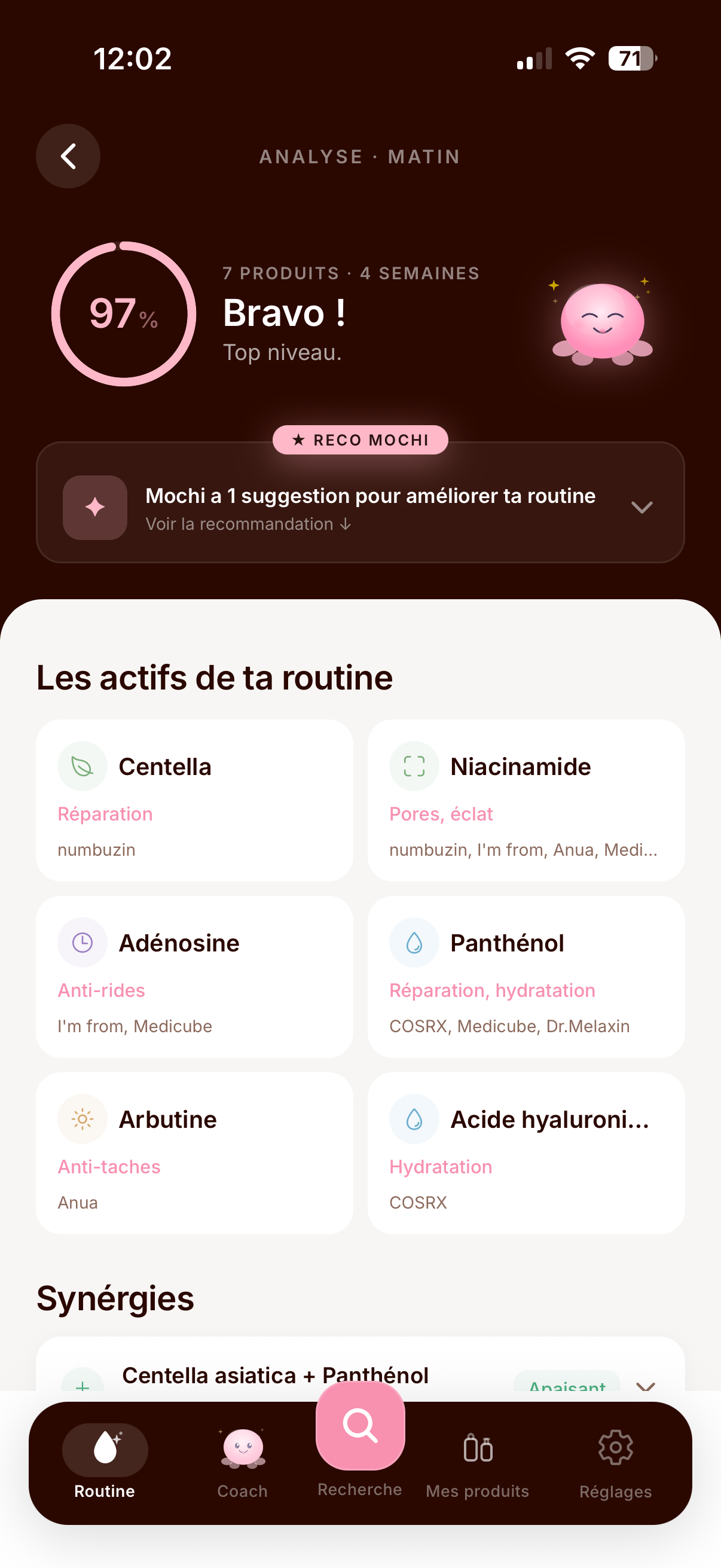 Analyse routine